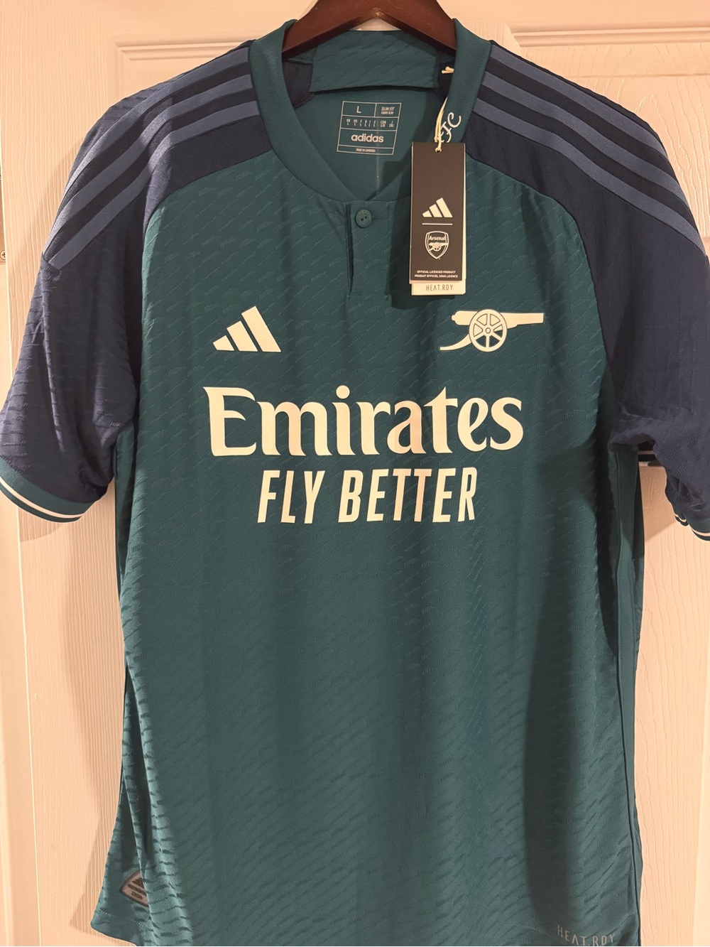 23-24 Adidas Arsenal Authentic Jersey Sz L